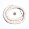 The Bead Chest White Coconut Bone Heishi Beads 16mm Kenya African 26 Inch Strand Handmade